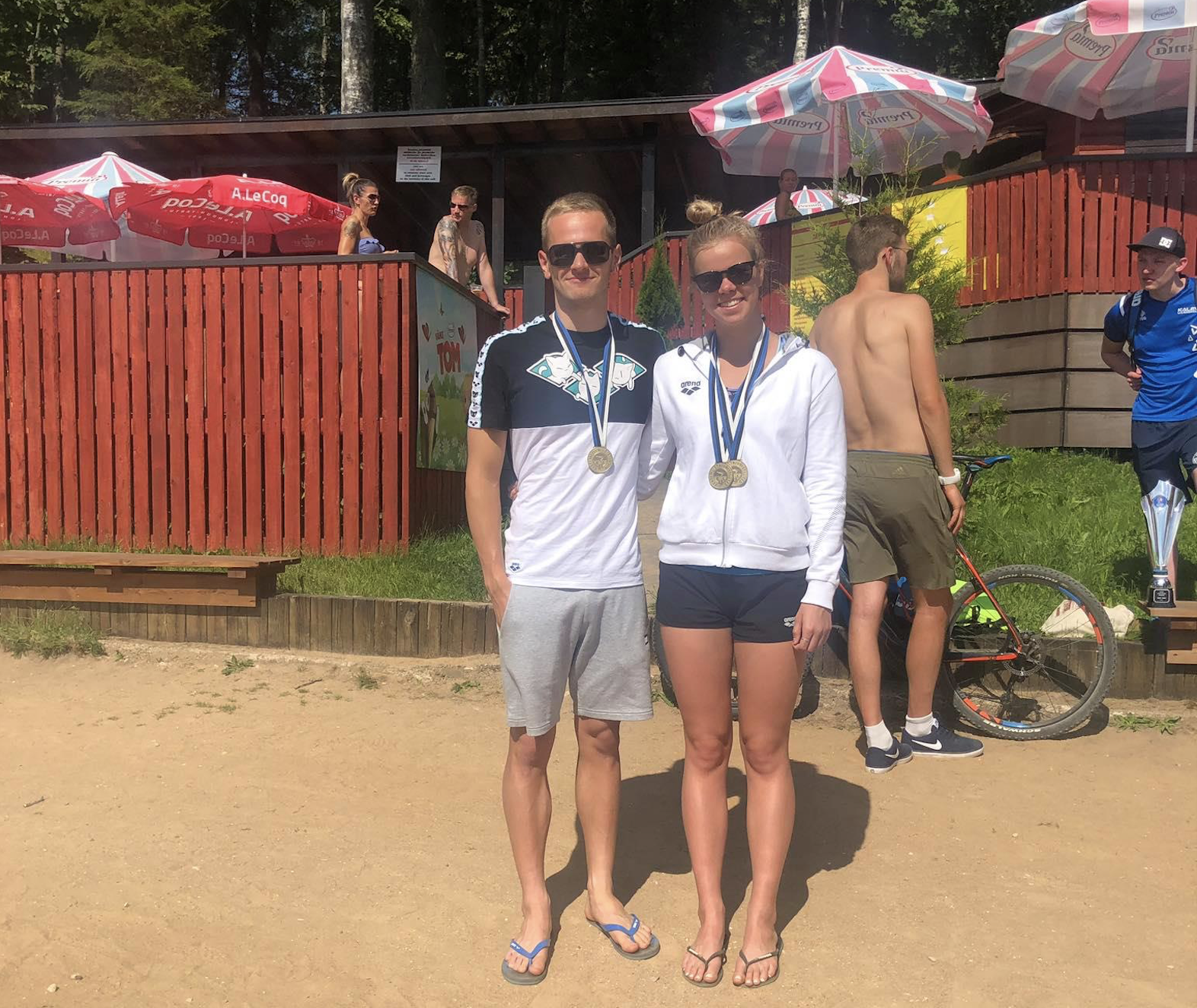Eesti avaveeujumise meistrivõistlustel Pühajärvel ujusid end poodiumile Kaare ja Paavo